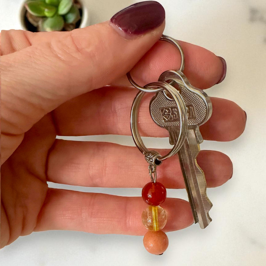 Gaiae Crystal Keychain