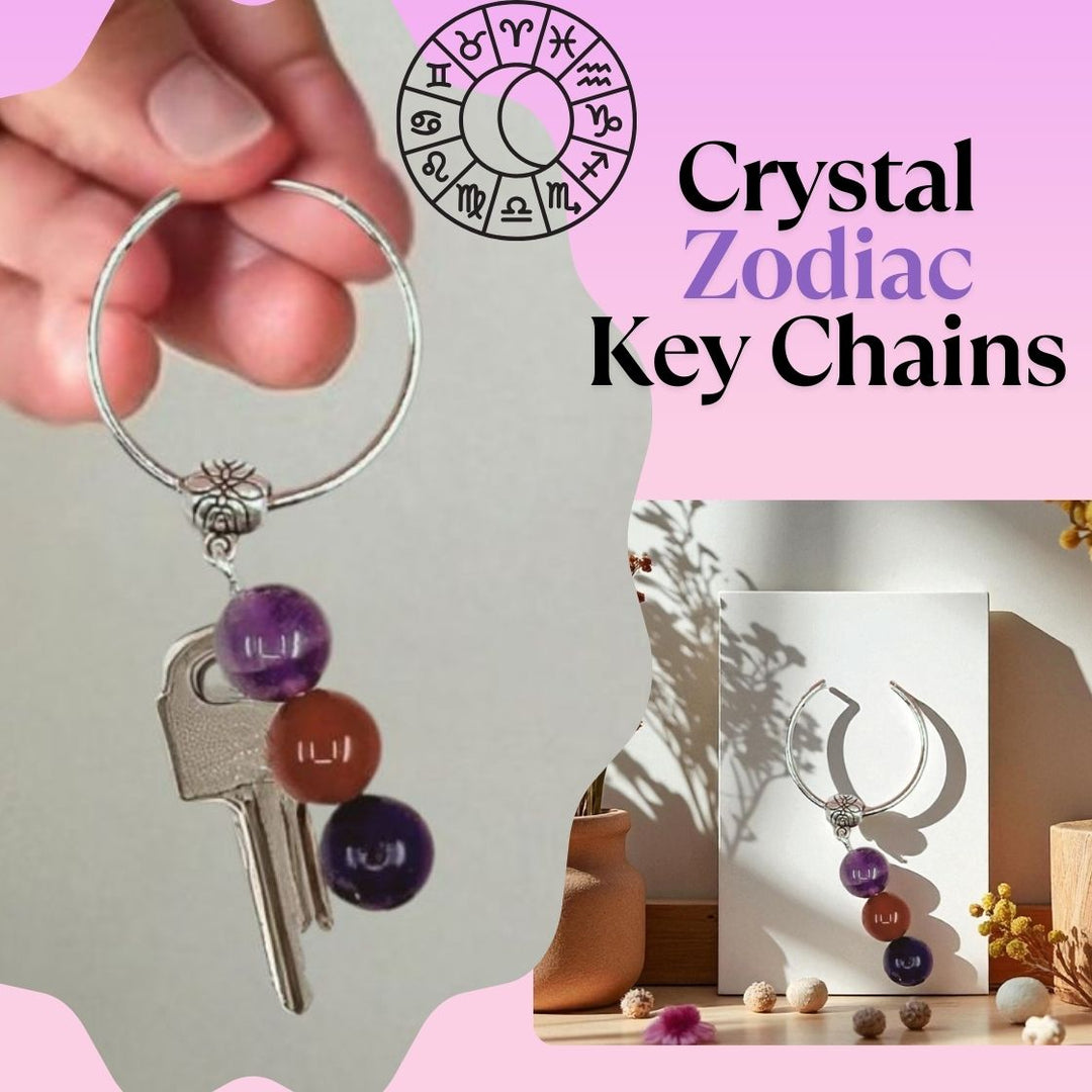 Crystal Zodiac Key Rings