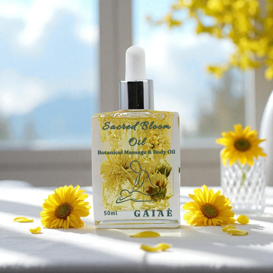 Sacred Bloom Oil • Botanical Massage & Body Ritual