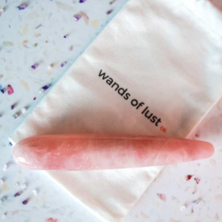 Aphrodite Jnr Rose Quartz Wand - Wands of Lust Co