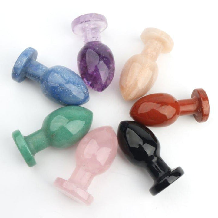 Black Obsidian Crystal Butt Plug - Wands of Lust Co
