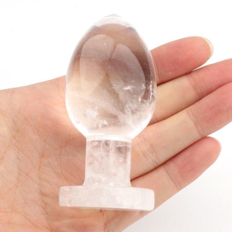 Clear Quartz Crystal Butt Plug - Wands of Lust Co