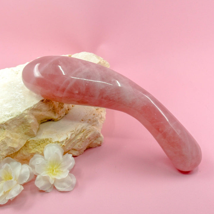 Gaia Rose Quartz Wand - Wands of Lust Co