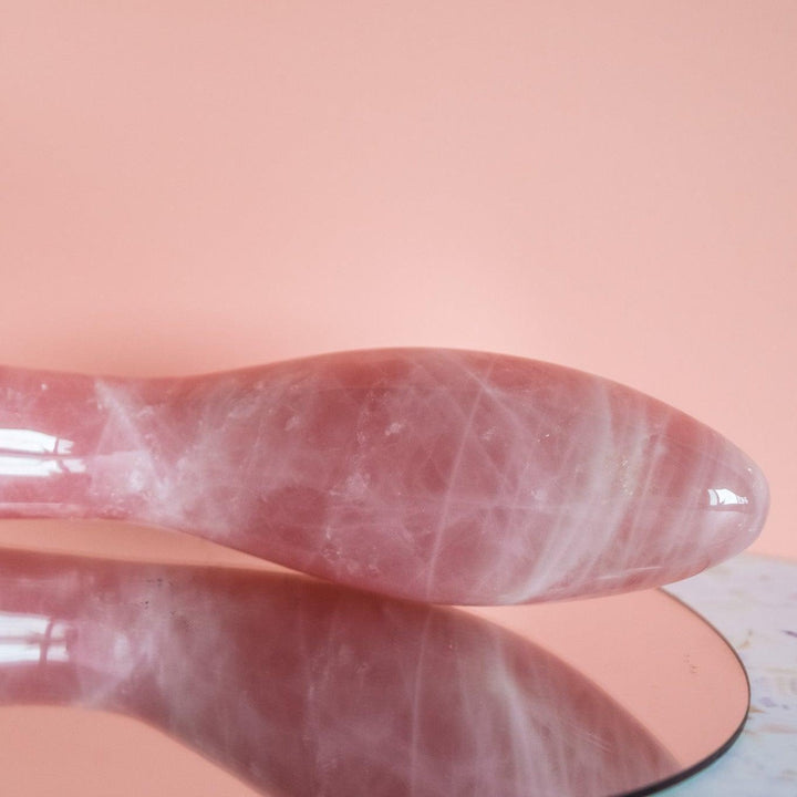 Gaia Rose Quartz Wand - Wands of Lust Co