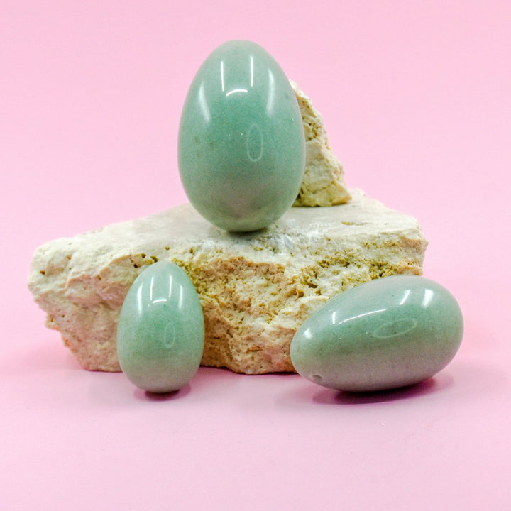 Green Aventurine Yoni Eggs - Wands of Lust Co
