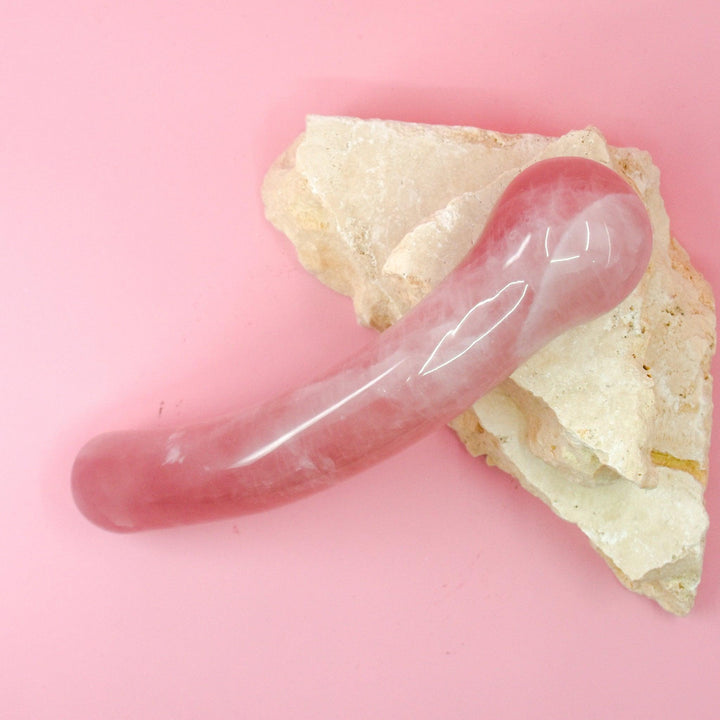 Phoebe Rose Quartz Wand - Wands of Lust Co