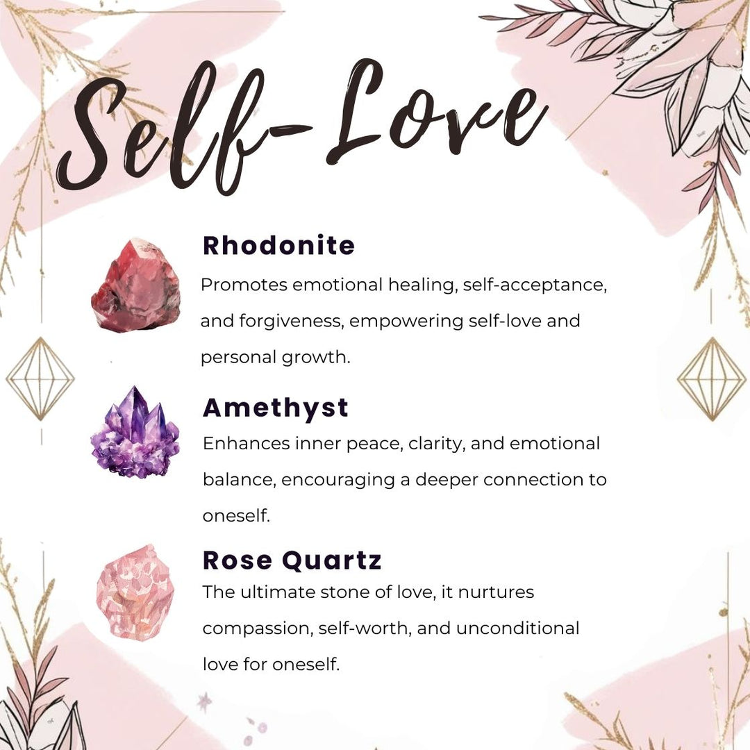 self love Gaiae Crystal keyring for intentions 