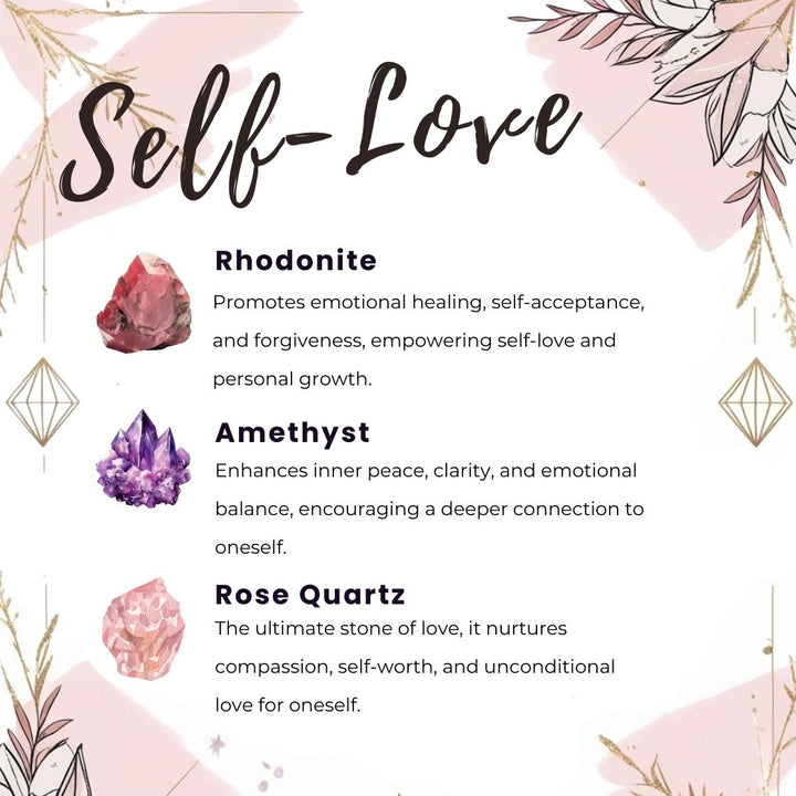self love Gaiae Crystal keyring for intentions 